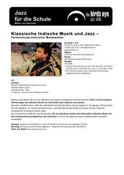 Klassische Indische Musik und Jazz