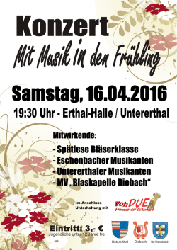 Mit Musik in den Frühling 2016