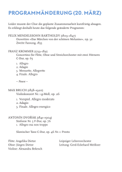 programmänderung (20. märz) - Leipziger Lehrerorchester eV