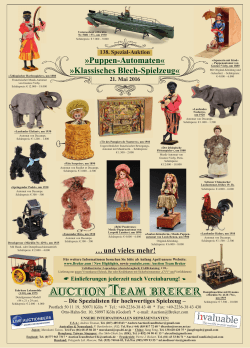 Puppen-Automaten« »Klassisches Blech - Auction-Team-DE