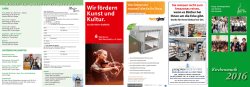 Jahresprogramm 2016 Kirchenmusik