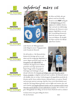 Infobrief m&auml;rz 16 - Netzwerk Baden Wettingen