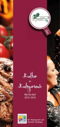Jahresprogramm &Uuml;bersicht 2015