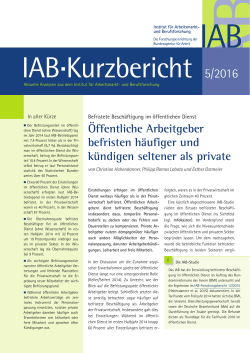 IAB-Kurzbericht