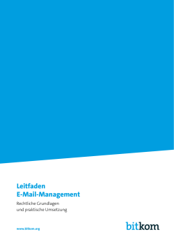Leitfaden E-Mail-Management