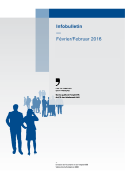 Infobulletin &mdash; F&eacute;vrier/Februar 2016