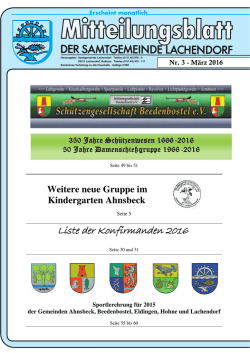Mitteilungsblatt März - Samtgemeinde Lachendorf