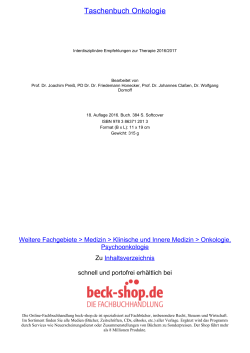 Taschenbuch Onkologie - ReadingSample - beck