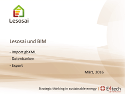 Lesosai und BIM