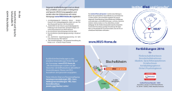 finden Sie einen Flyer der aktuellen Veranstaltungen