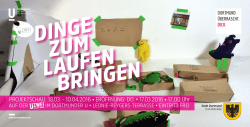 dinge zum laufen bringen