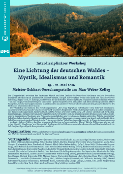Eine Lichtung des deutschen Waldes &ndash; Mystik, Idealismus und