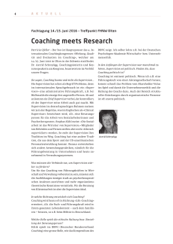 BSOJournal - Coaching meets Research