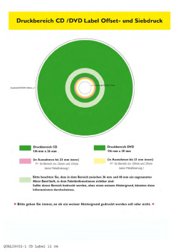 Druckbereich CD [DVD Label Offset- und Siebdruck