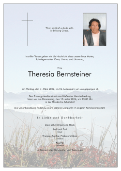 Bernsteiner Theresia07.03.2016