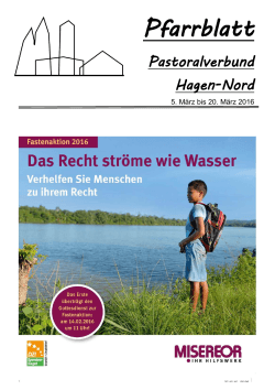 Pfarrblatt 5.3. bis 20.3.2016 - i