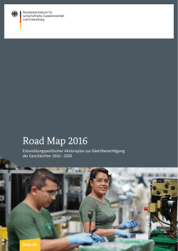 Road Map 2016 - Bundesministerium für wirtschaftliche