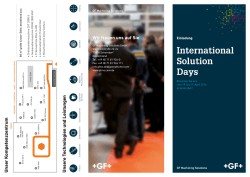 International Solution Days