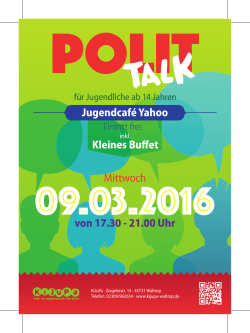 Polit Talk 2016.01 Flyer A6 2.0