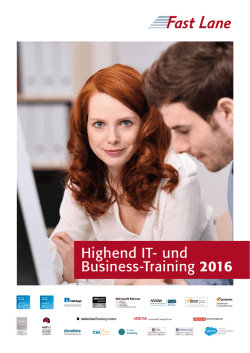 Highend IT- und Business-Training 2016