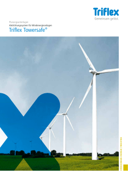 Triflex Towersafe Planungsunterlagen