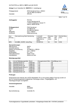 GUTACHTEN zur ABE Nr. 50473 nach &sect;22 StVZO
