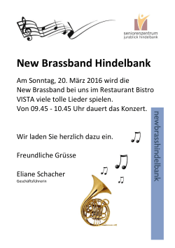 New Brassband Hindelbank