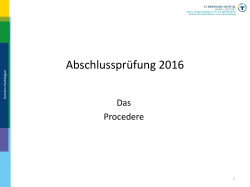 Abschlussprüfung 2016 - St. Bernhard-Hospital Kamp