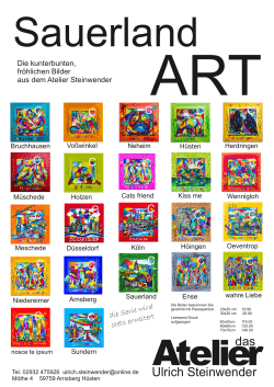 Sauerland ART - Das Atelier Hüsten
