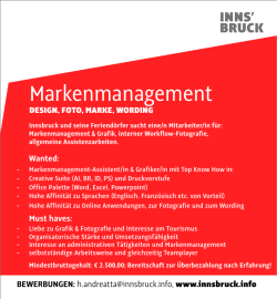 Markenmanagement - innsbruck.info