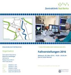 Dokument anzeigen... - Zentralklinik Bad Berka