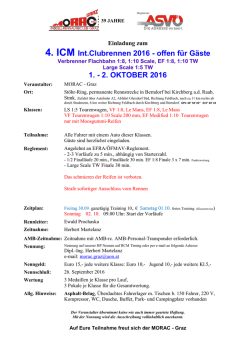Int. Club-Meisterschaft, 1. Lauf - MORAC-GRAZ