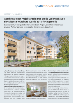 Spath Stöcker Architekten Infopost 17, März 2016