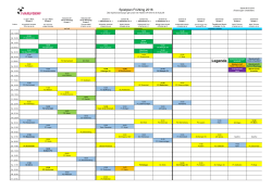 Spielplan 2016