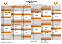 Abfallkalender 2016 für