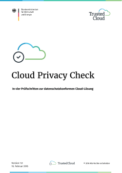 Cloud Privacy Check