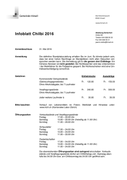 Infoblatt Chilbi
