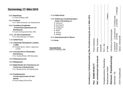 Donnerstag, 17. M&auml;rz 2016 - Kompetenzzentrum &Ouml;kolandbau