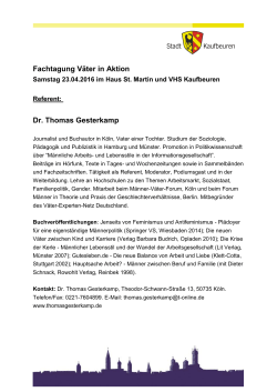 zur Info zum Referenten Dr. Thomas Gesterkamp