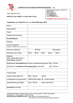 diesen Fragebogen - Jugendschach in Brandenburg