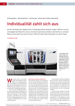 Individualit&auml;t zahlt sich aus