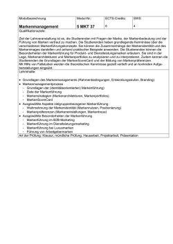 Markenmanagement 5 MKT 37