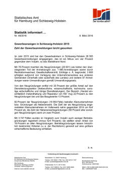 Statistik informiert