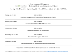 In Ihrer knappen Mittagspause - Business Men&uuml;