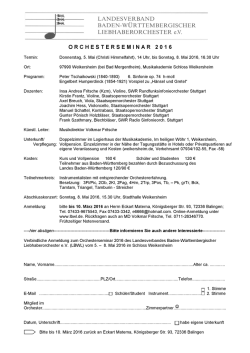 Informations- und Anmeldeformular