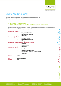 Schulungs-Programm als PDF - ASPE