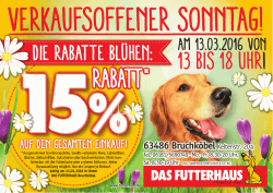 Infos zur Sonntags-Aktion