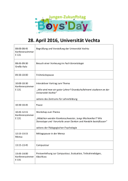 Programm - Universität Vechta