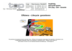 Effizienz &ndash; Lifecycle garantieren - top
