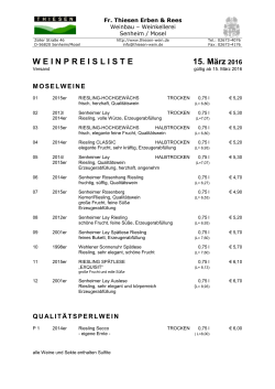 Gesamtpreisliste PDF - Friedrich Thiesen Erben & Rees KG
